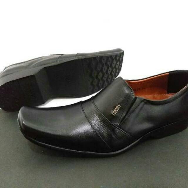 Promo Sepatu Pentofel Kulit Asli Sepatu Kerja Pria Tanpa Tali