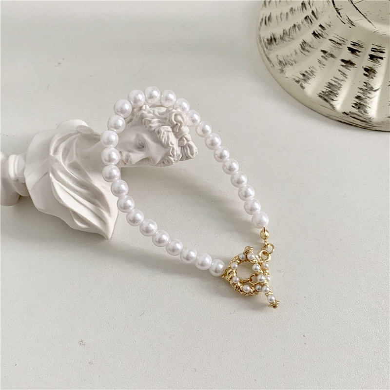 Gelang Kalung Mutiara Desain Simple Untuk Wanita