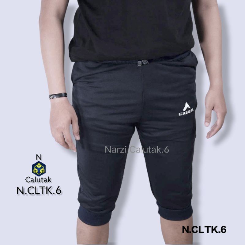 Narzi shop Celana Pendek 3/4 Pria Wanita Jogger Olahraga Jogging Lari Sepeda Pants Pria