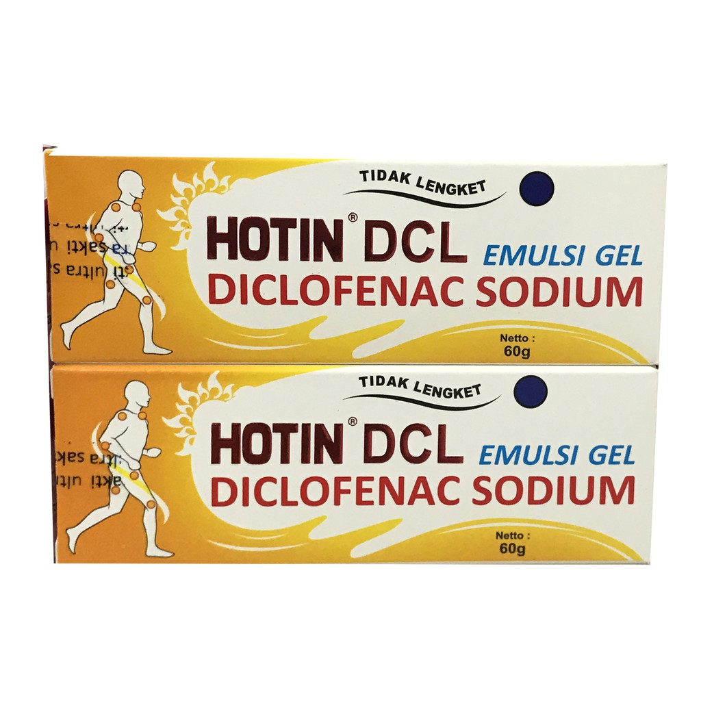 Hotin Dcl Emulsi 60gr Gel Pereda Nyeri Sende Rematik Pegal Linu Hot In Tidak Lengket