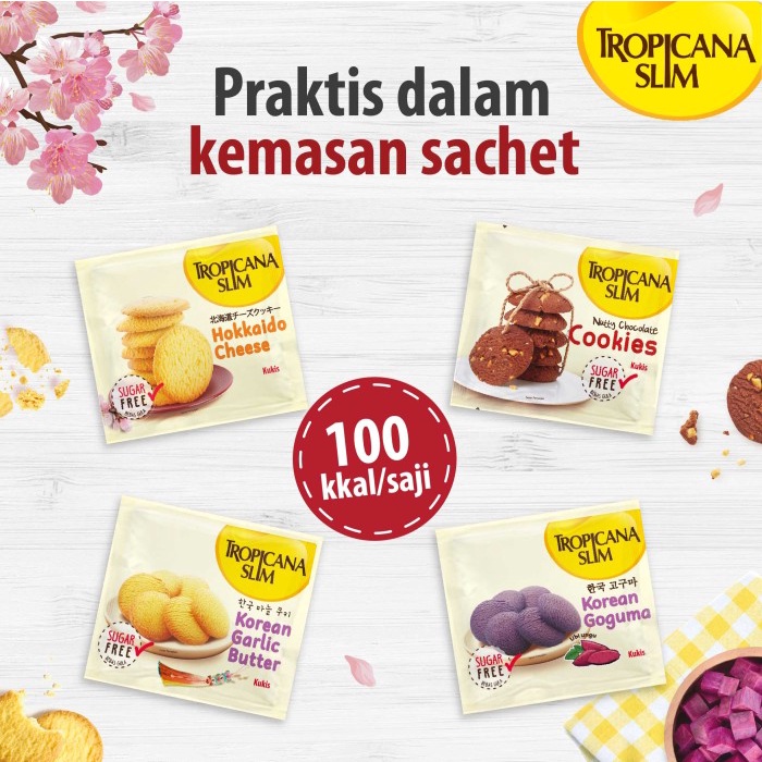 

KERING-KUE- TROPICANA SLIM KOREAN GOGUMA COOKIES (5 SCH) - SUGAR FREE -KUE-KERING.