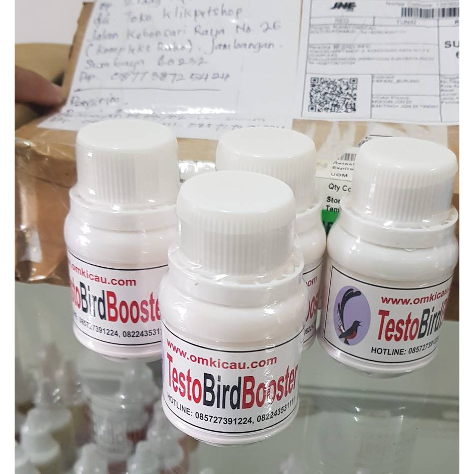 TESTO BIRD BOOSTER OM KICAU OBAT BURUNG SAKIT MACET BUNYI MENTAL DAYA TARUNG DROP