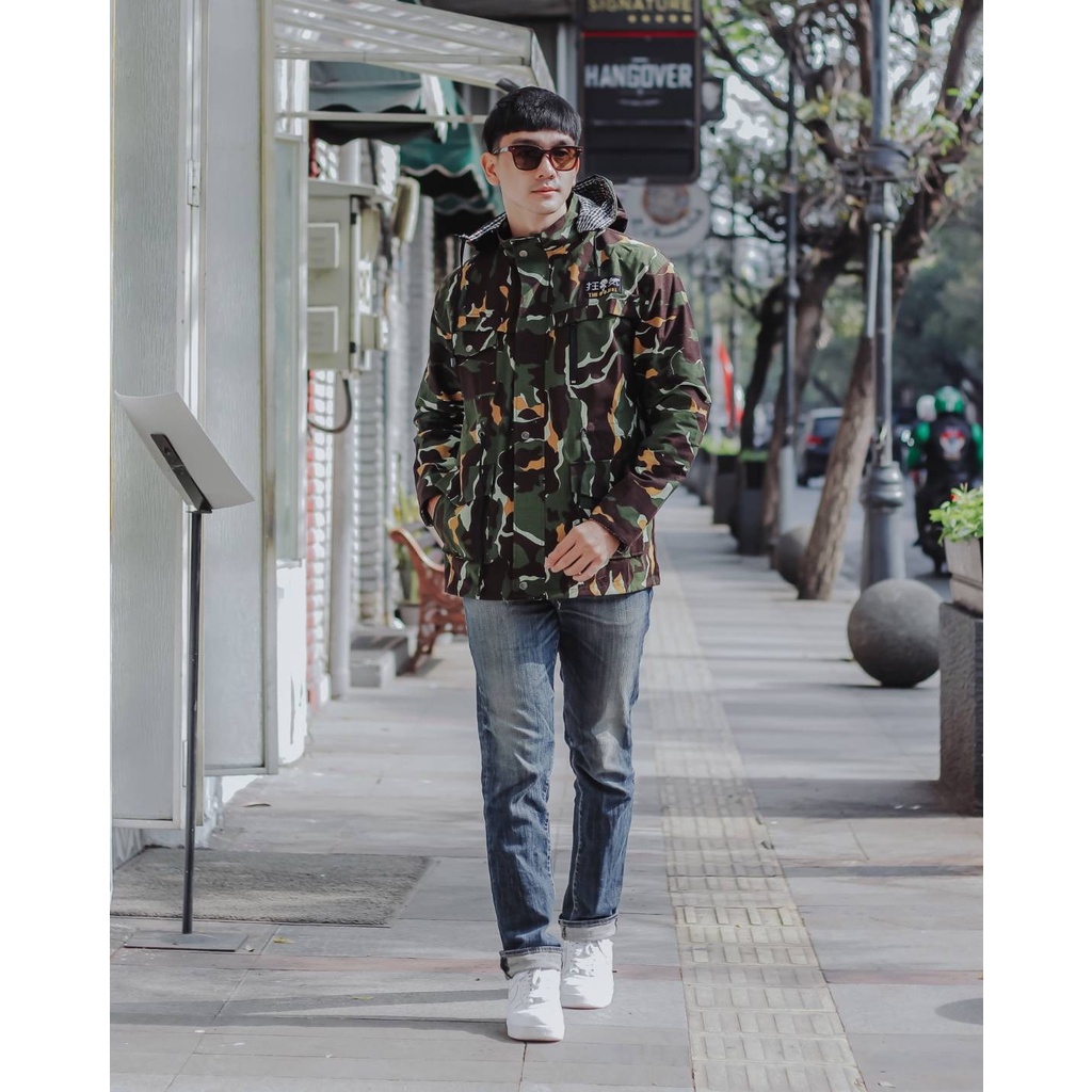 JAKET PRIA LORENG -JAKET CASUAL CAMO PREMIUM - JAKET ARMY PRIA - JAKET COWOK TERKINI - OUTDOOR JAKET TERBARU