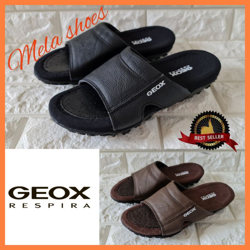 SANDAL PRIA KULIT ASLI / SANDAL SELOP COWOK FORMAL / SENDAL SLIDE FLAT LAKI-LAKI PROMO TERMURAH