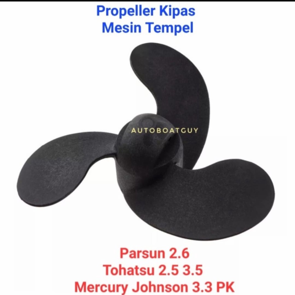 Propeller Kipas Mesin Tempel Tohatsu 2.5 3.5 Mercury Johnson 3.3 PK