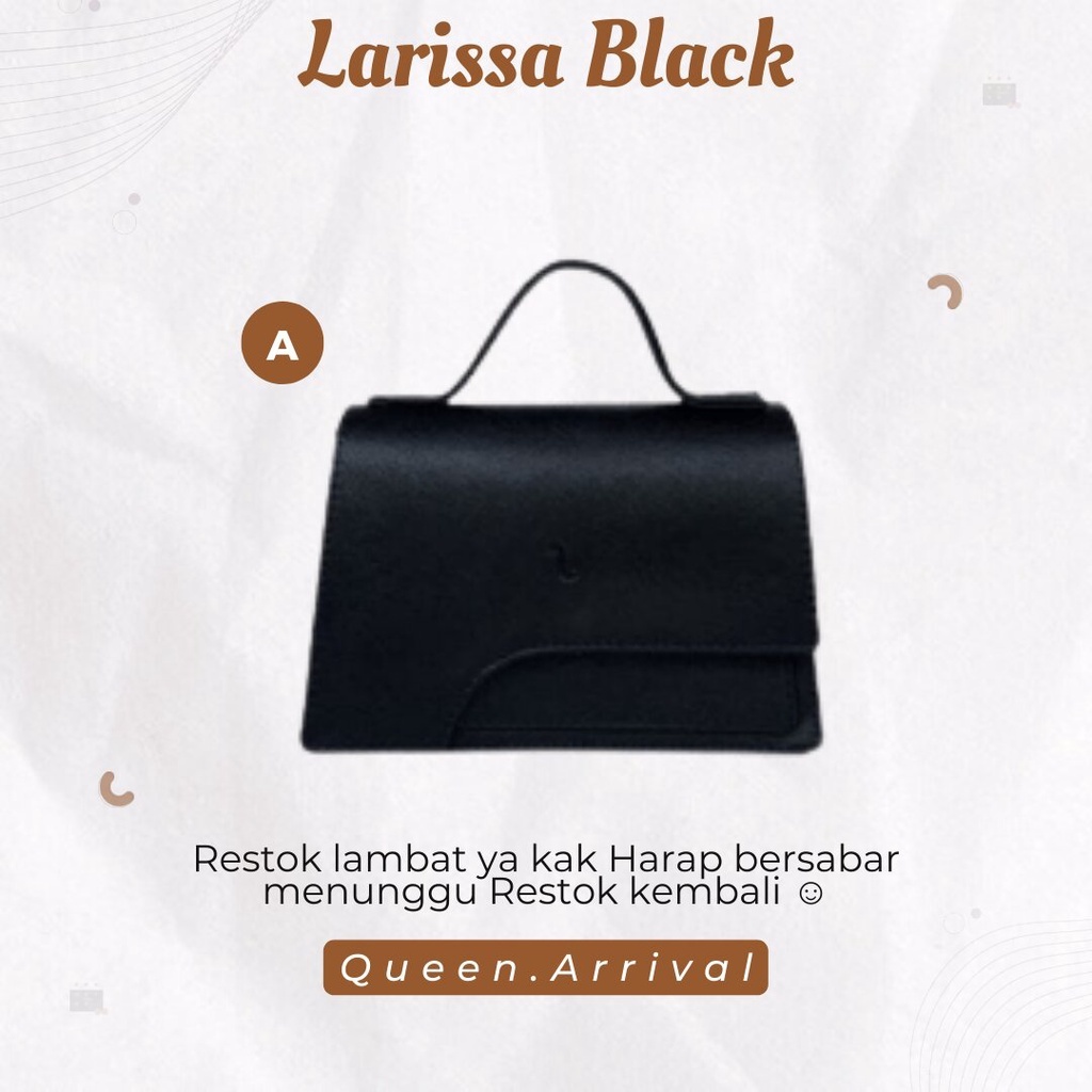 TAS WANITA - TOP HANDLE VISHI PREMIUM - SLINGBAG Tas Selempang Wanita Larisa Simple Elegan Bag Hand Bag Sling Bag Wanita Tas Simple Wanita 2 Ruang Penutup Resleting Dan Magnet