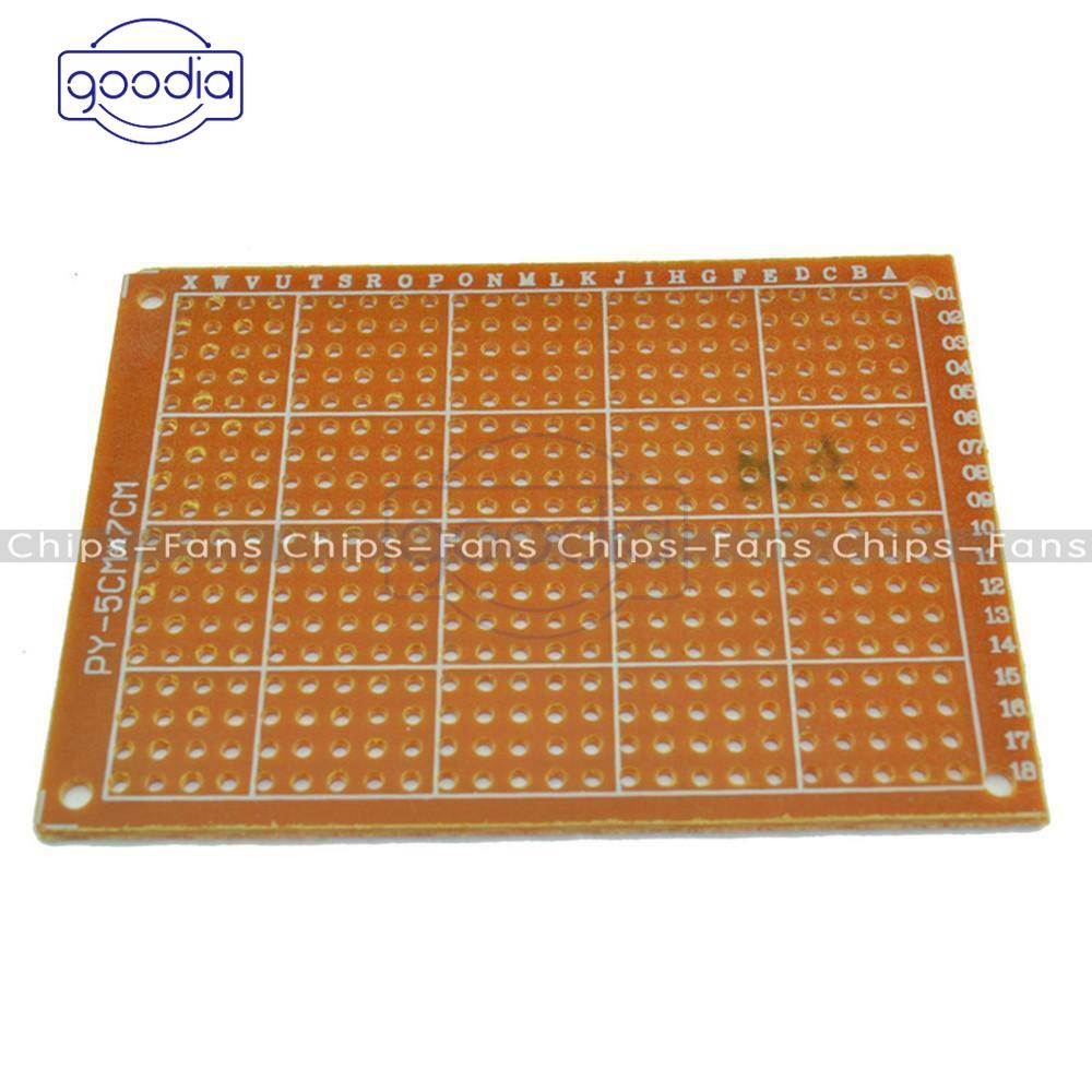 ✈【Fast/COD】✈ 1/5/10Pcs 5 x 7 cm DIY Prototype Paper PCB fr4 Universal Board prototyping pcb kit