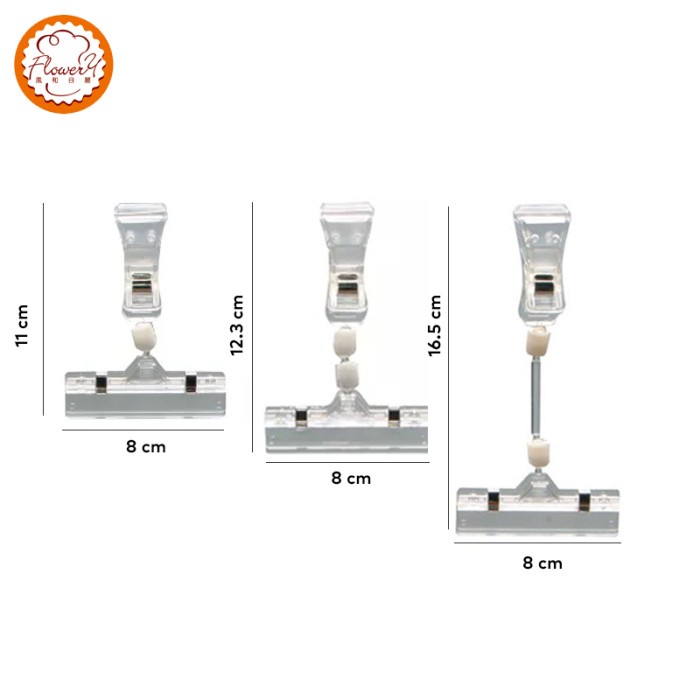 

Update Acrylic Sign Price Card Holder Display Clip Price Tag Stand Hemat