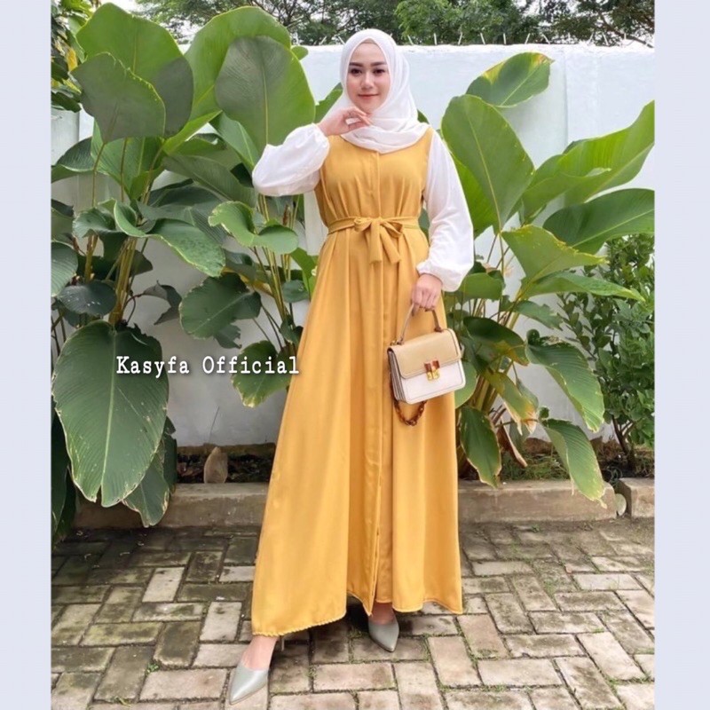 GAMIS JETTY BUSUI DAILY DRESS KOMBI WARNA