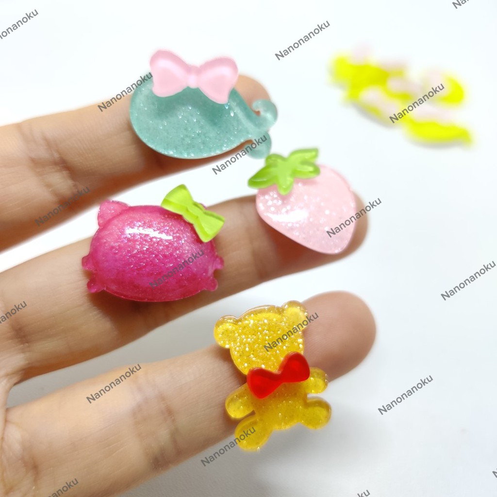 [20 pcs] [PART 1] Resin / Charms Ikan Buah DIY Craft Kerajinan Tangan