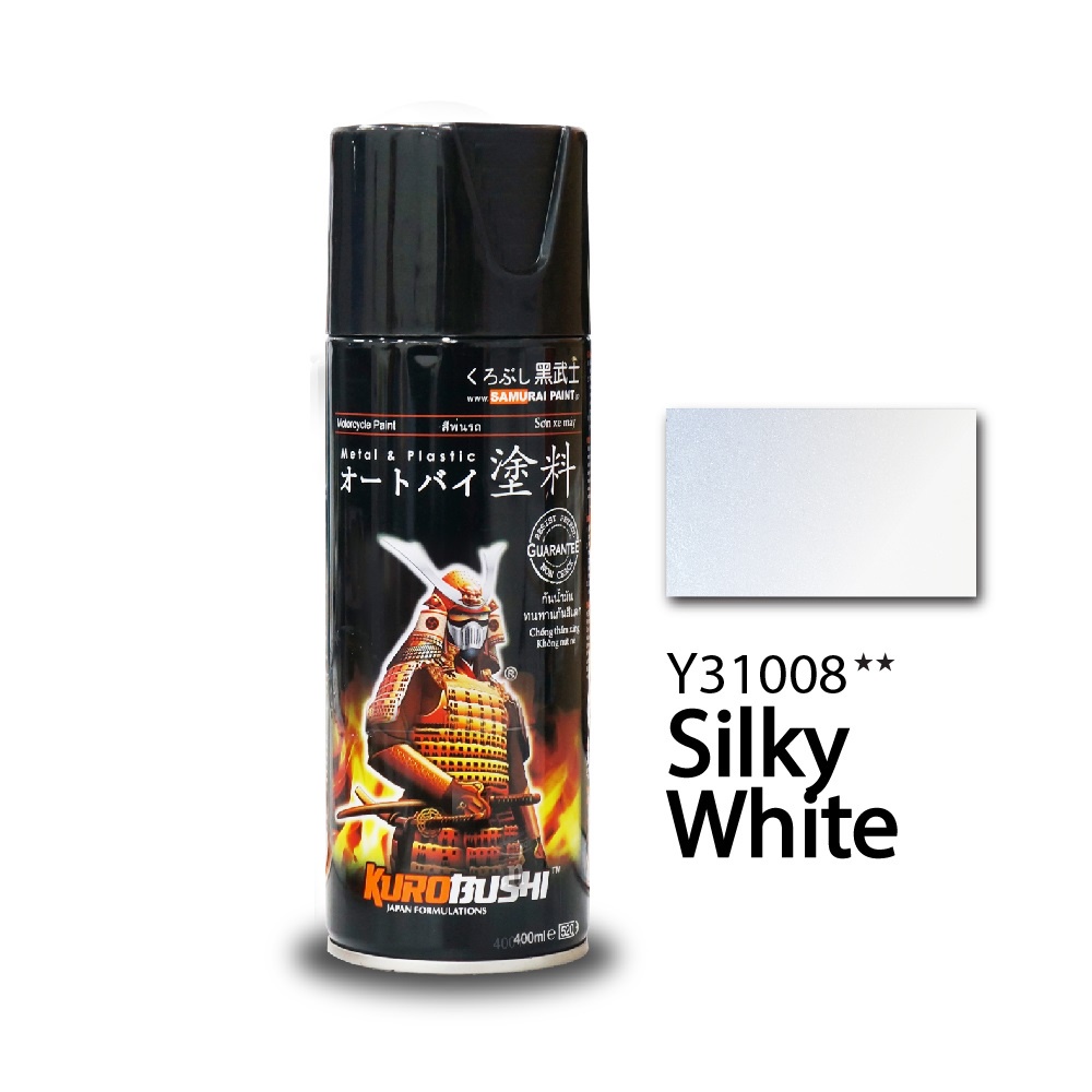 Samurai Paint Kurobushi Cat Semprot Pilox Pilok Warna Putih Mutiara / Silky White (Y31008**) 400ml