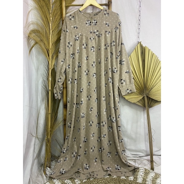 Gamis Crinkle Motif Timbul