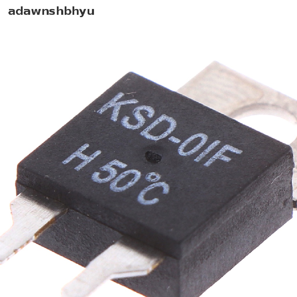 Adawnshbhyu 2Pcs Termostat Sensor Suhu Thermal Switch Biasa Terbuka KSD-01F 50degc