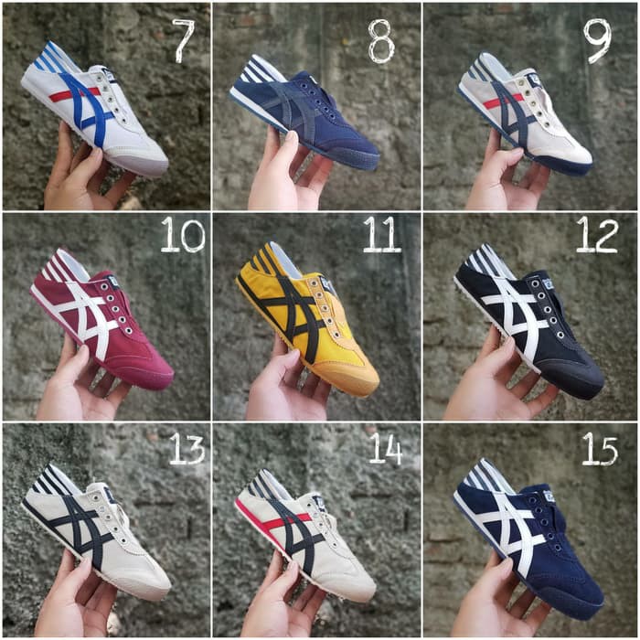 Promo SEPATU ONITSUKA TIGER SLIP ON WANITA-PRIA TANPA TALI Elegan