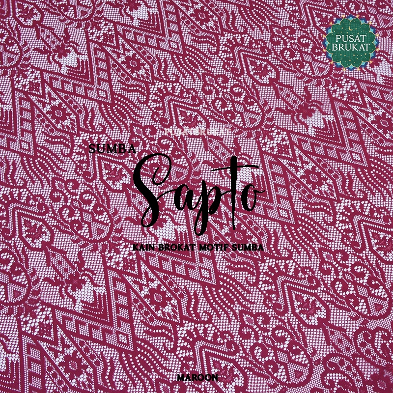 KAIN BROKAT SUMBA SAPTO TSH KW 22642 CHB, LEBAR 150CM [harga per 0,5m]