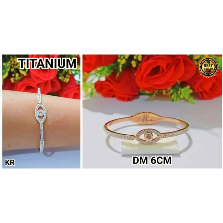 Gelang Bangkok Dewasa TITANIUM Rosegold Perhiasan Wanita Limited edition (COD)