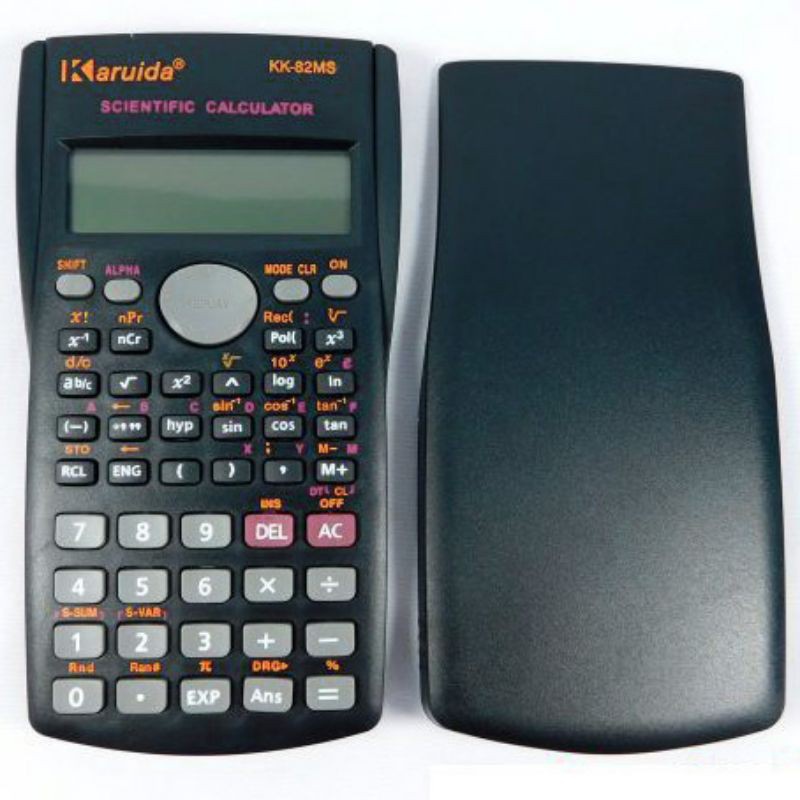 

r3w Karuida Kalkulator Elektronik Scientific Calculator - KK-82MS-B - Black