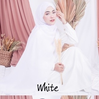 Bella Pashmina New  Fashion Muslim Pashmina Bella Double Hycon-White