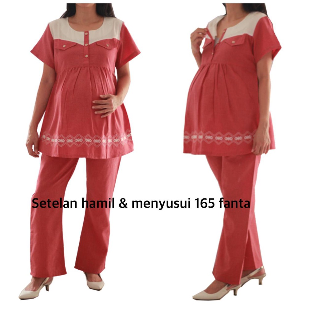 setelan hamil menyusui 165 baju hamil