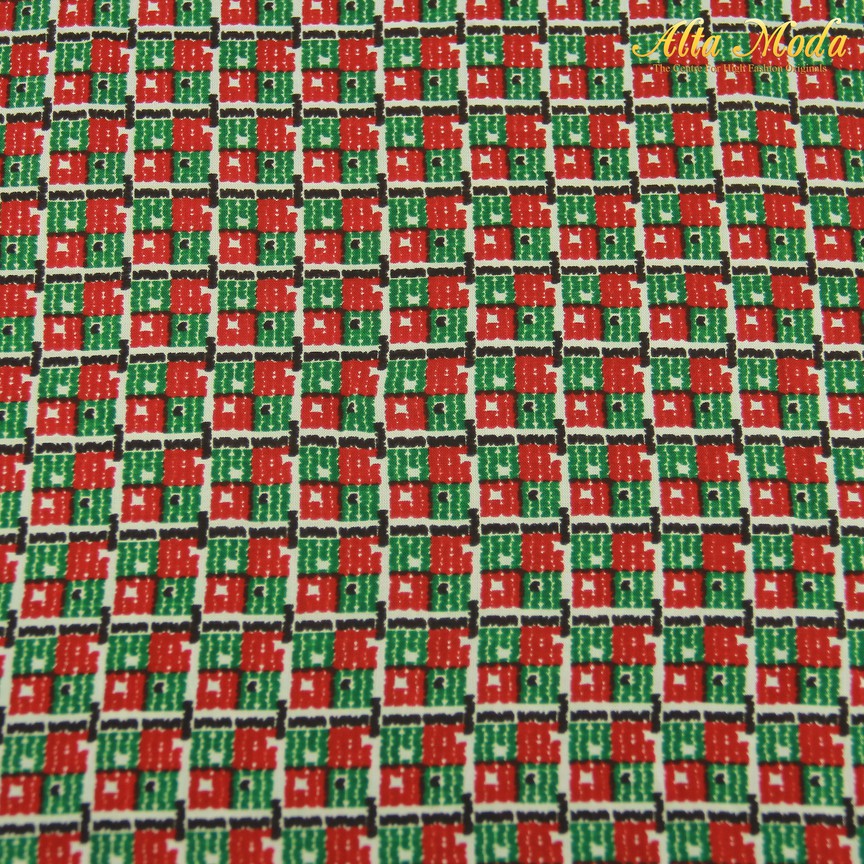 

Alta Moda Linen Motif Merah Hijau Motif Kotak Anyaman (1M)