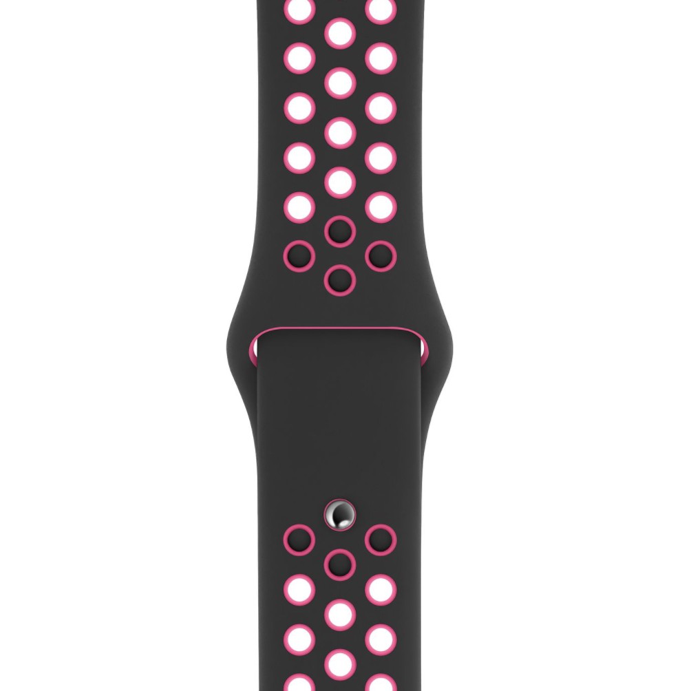 pink and black nike apple watch band