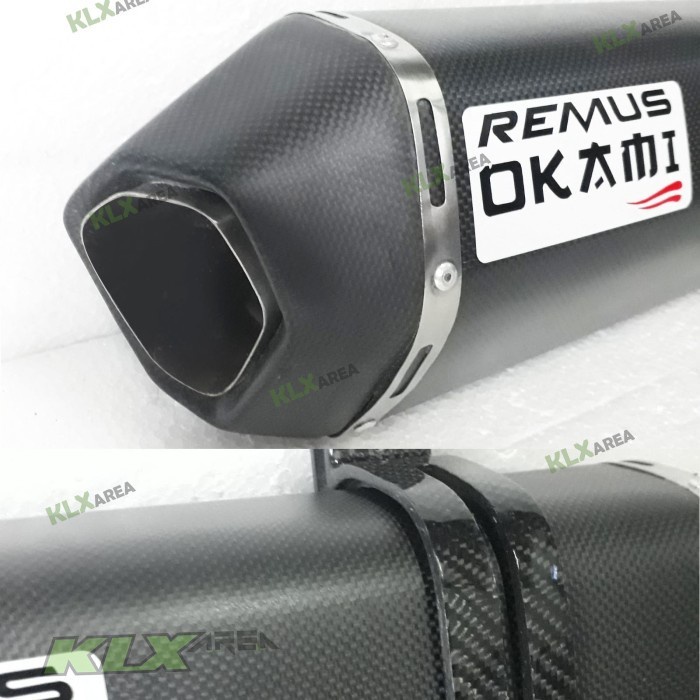 Knalpot REMUS Okami carbon Kevlar thailand R15 MT15 GSX CBR150 Xabre