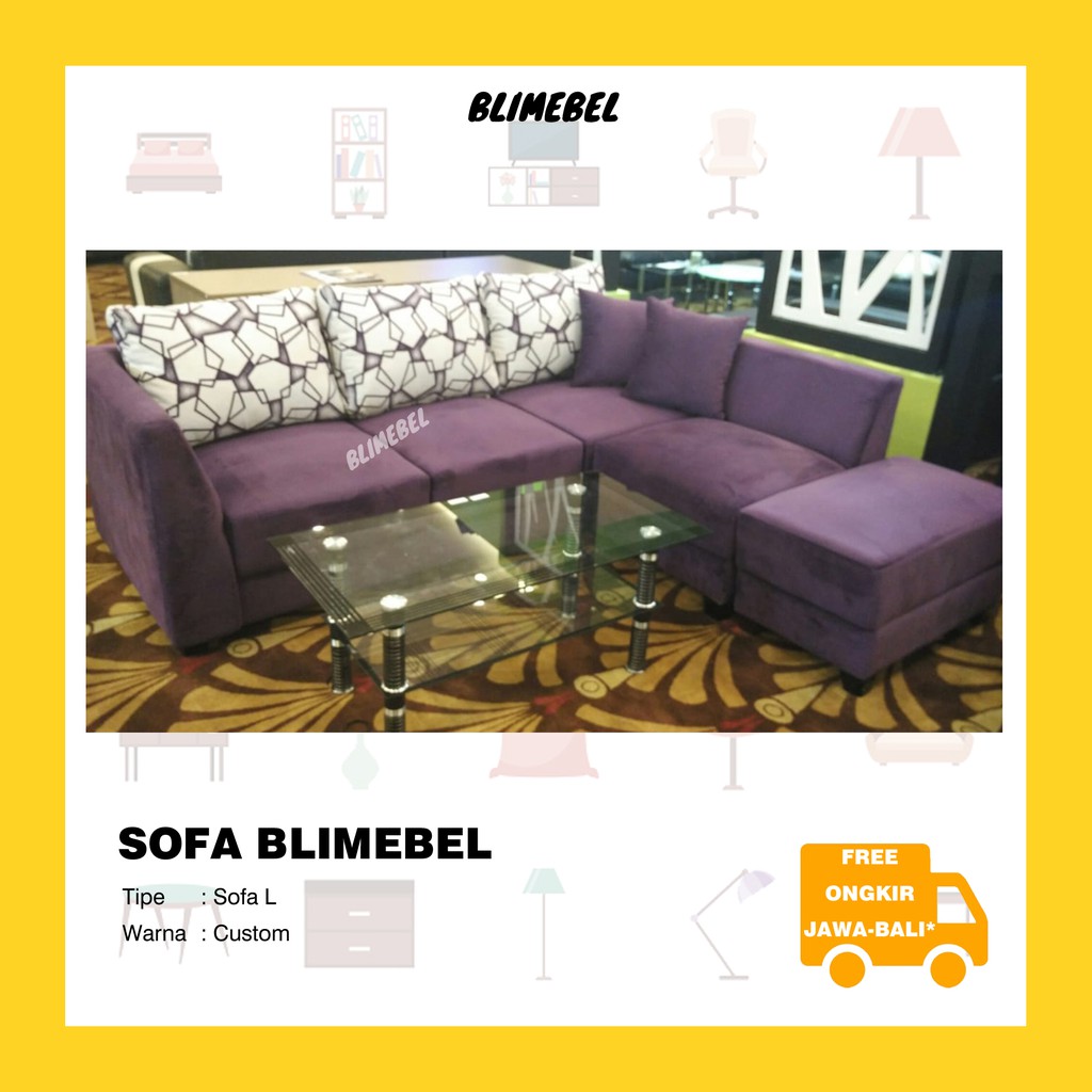 [FREE ONGKIR JAWA-BALI*] Sofa Blimebel Tipe L 001