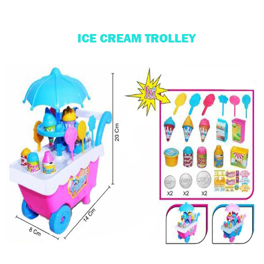 Sekawantoys mainan anak terlaris Ice cream stroller / dorongan eskrim terlaris dan terbaru [fi502] JSP