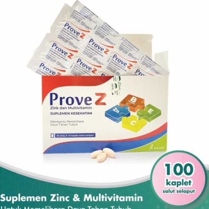 Prove Z Zinc Multivitamin C E B1 B6 B12 Z Kalbe Vitamin /Dus 10 Strip Fatihstore121