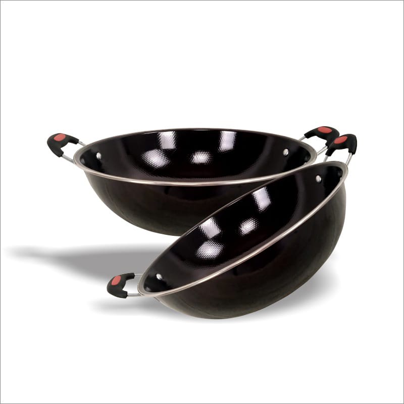 wajan enamel kuali masak 34cm 2 kuping