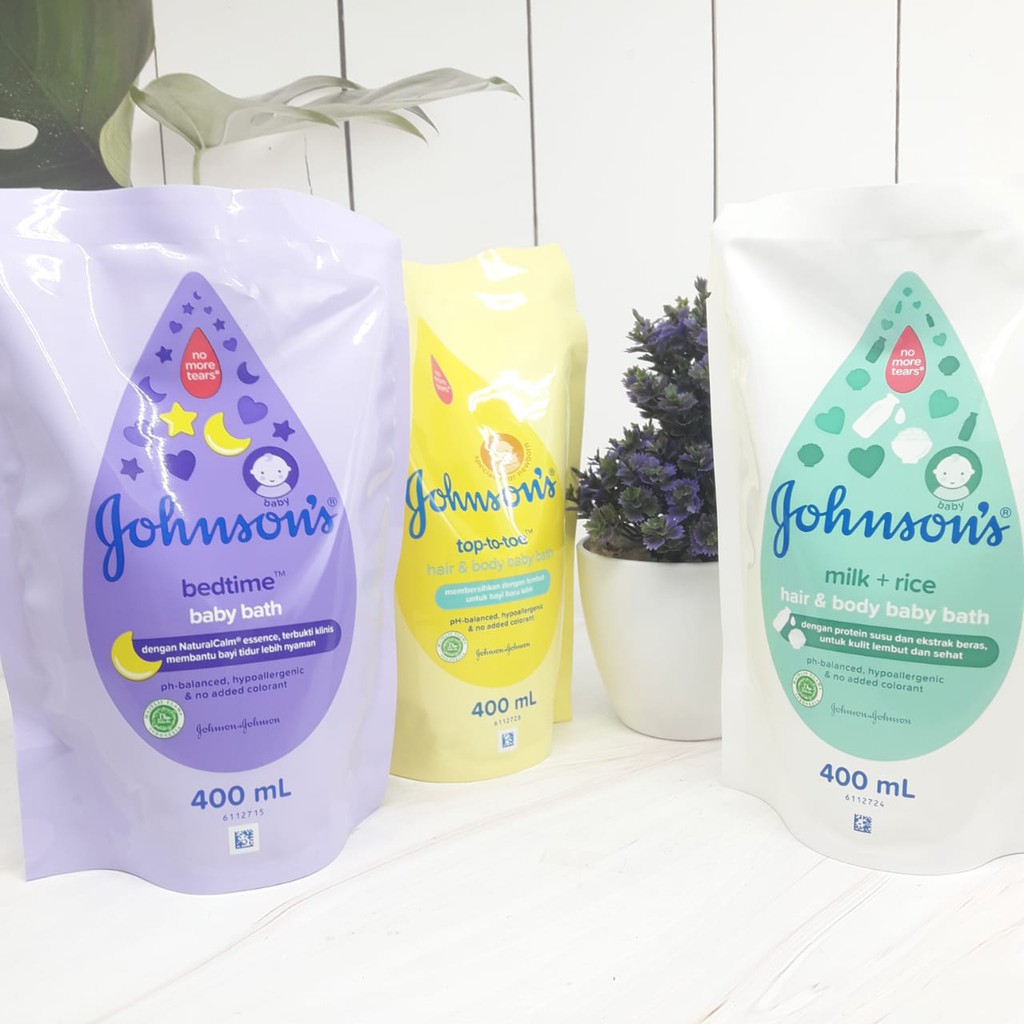 Johnsons (Johnson) Baby Bath (Top To Toe/Milk + Rice/ Bed Time) 400 ml
