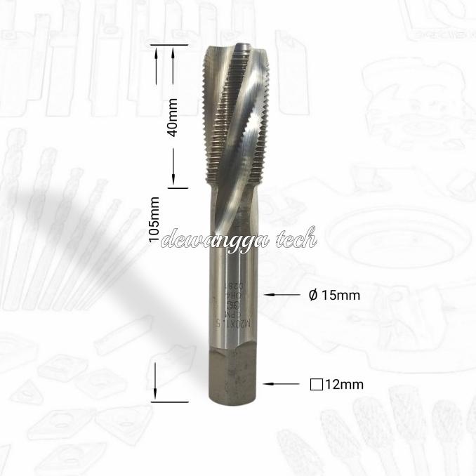 M20x1.5 tap m20 x 1.5 taping m 20 x 1 . 5 ulir halus 20mm dewang44 Segera Dapatkan