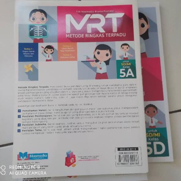 Bagus Banget.. Buku MRT kelas 5 SD jilid ABCD Masmedia