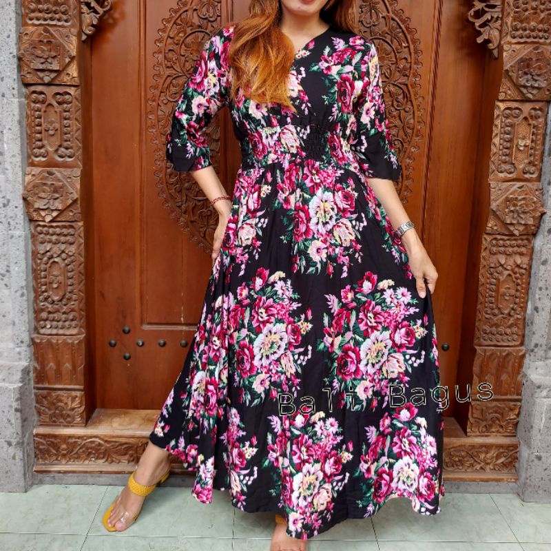 GAMIS BALI / DRES MOZA ( lengan lonceng)-7