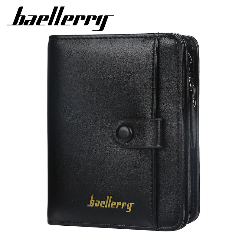 ORIGINAL BAELLERRY D9153 DOMPET UANG LIPAT DENGAN SLETING KULIT SINTETIS IMPORT