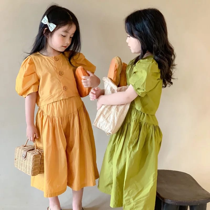 JESSICA SET/SETELAN ANAK PEREMPUAN IMPORT/CELANA KULOT PANJANG ANAK PEREMPUAN/BAJU ANAK  PEREMPUAN K