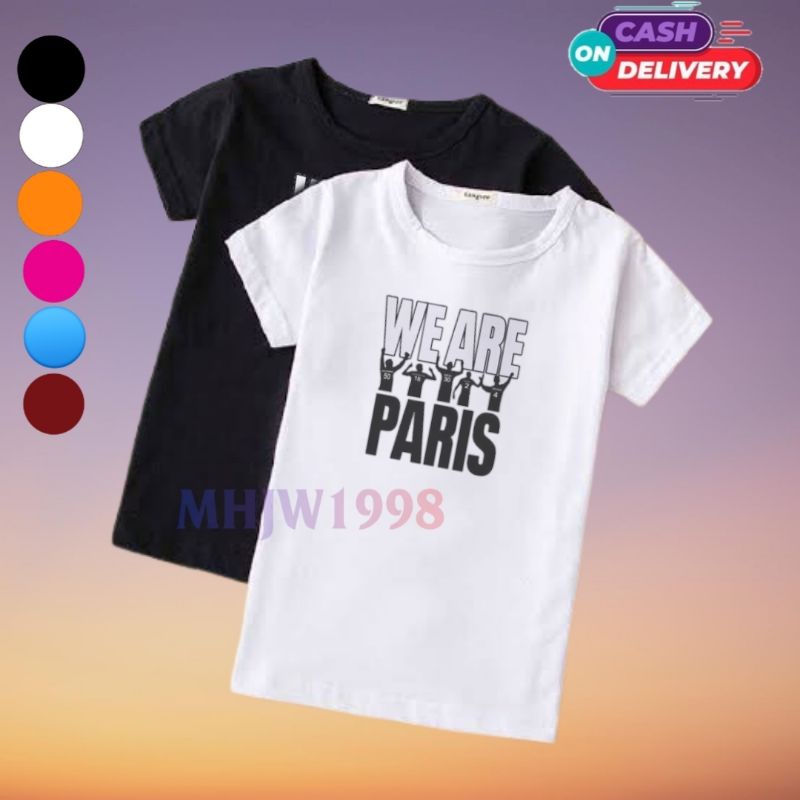 kaos anak psg we are paris/baju psg we are paris anak/t shirt anak psg we are paris/baju psg  paris