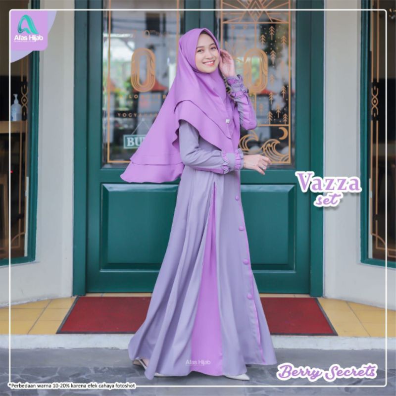 gamis set khimar Vazza original Afas Hijab