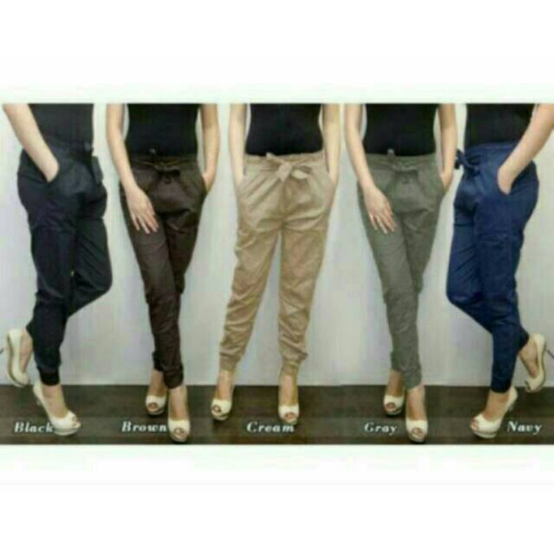 Celana Panjang Wanita Jogger Panst Katun Twill Sogo