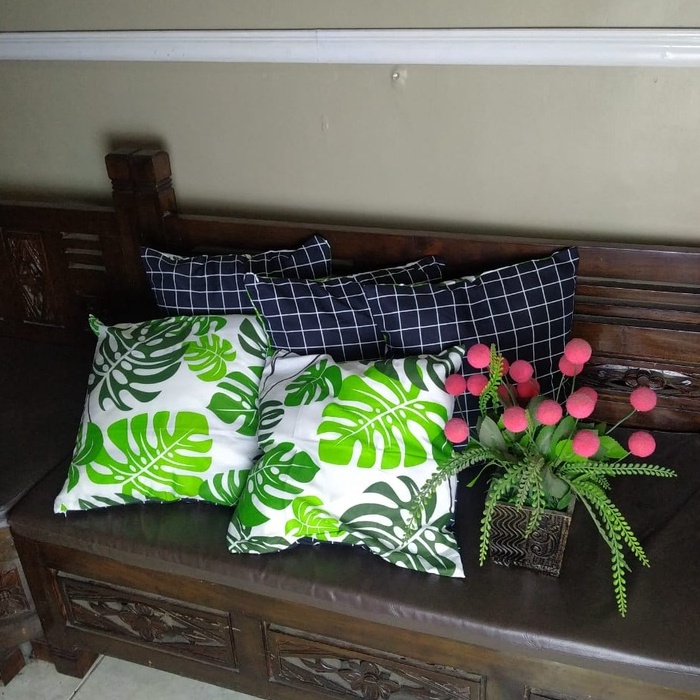 sarung bantal kursi sofa 1 set taplak meja aesthetic 40x40