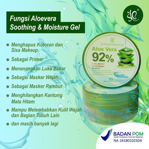 [ SYB ] Soothing &amp; Moisture Gel Aloe Vera 92 %+ Moist &amp; Collagen Vit C