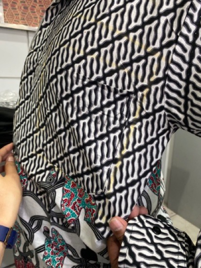 Batik Couple_maora Sania Ruffle Batik Couple Ori Ndoro Jowi Dnt Garansi Termurah