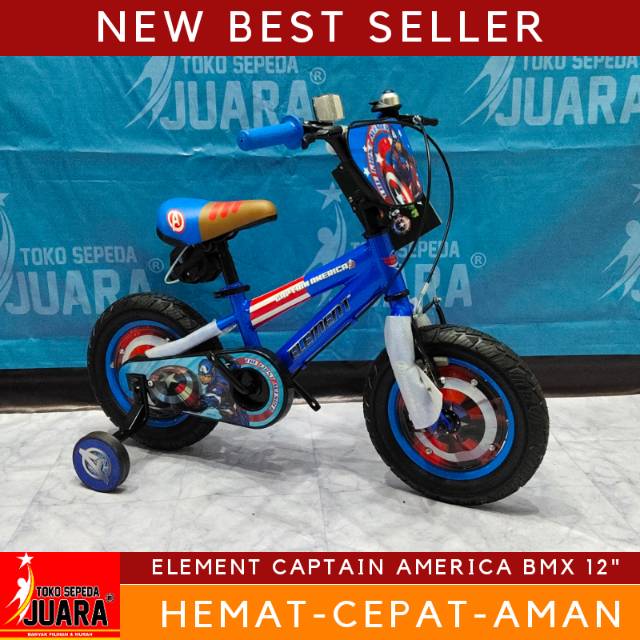  SEPEDA  ANAK  BMX ELEMENT ELEMENT CAPTAIN AMERICA 12 INCH 