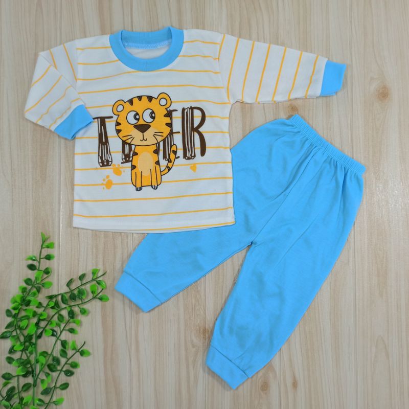 [Ss-8025] Piyama Bayi 0-9bulan, Pakaian Bayi, Baju Setelan Anak, Baju Tidur Anak