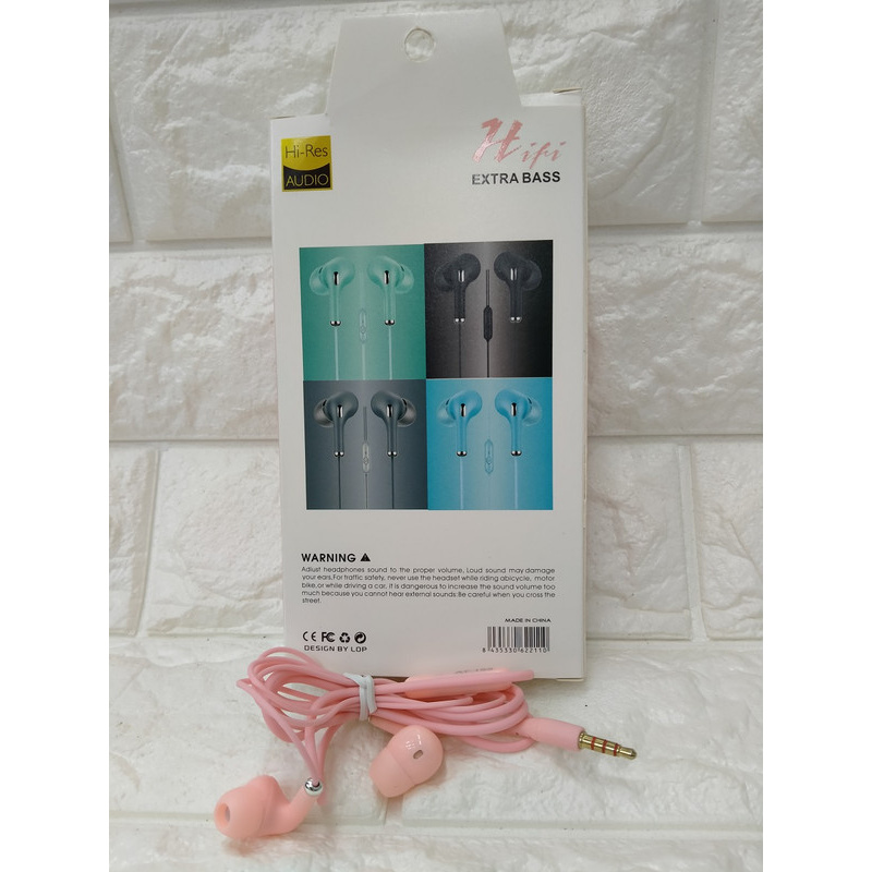 HF HANDSFREE HEADPHONE HEADSET EARPHONE AT-165 J Macaron