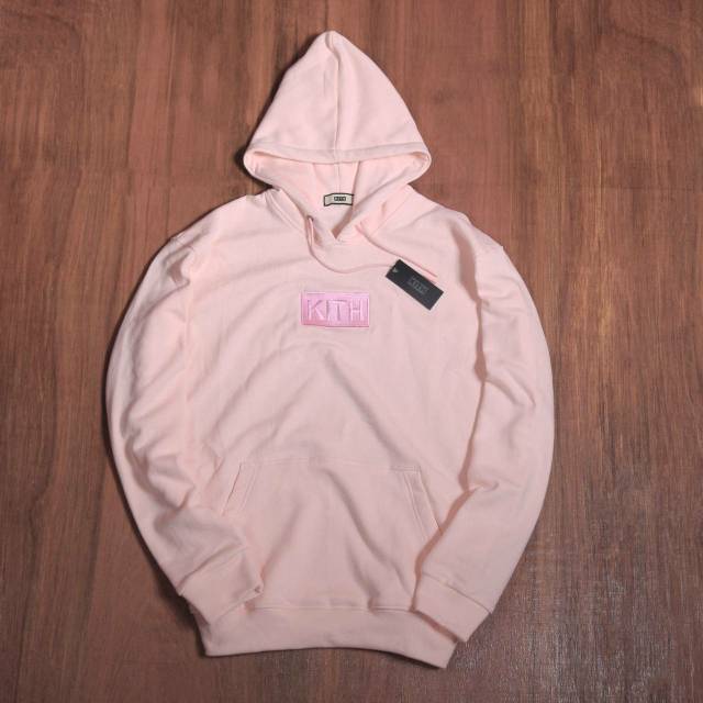 SWEATER HOODIE KITH PINK
