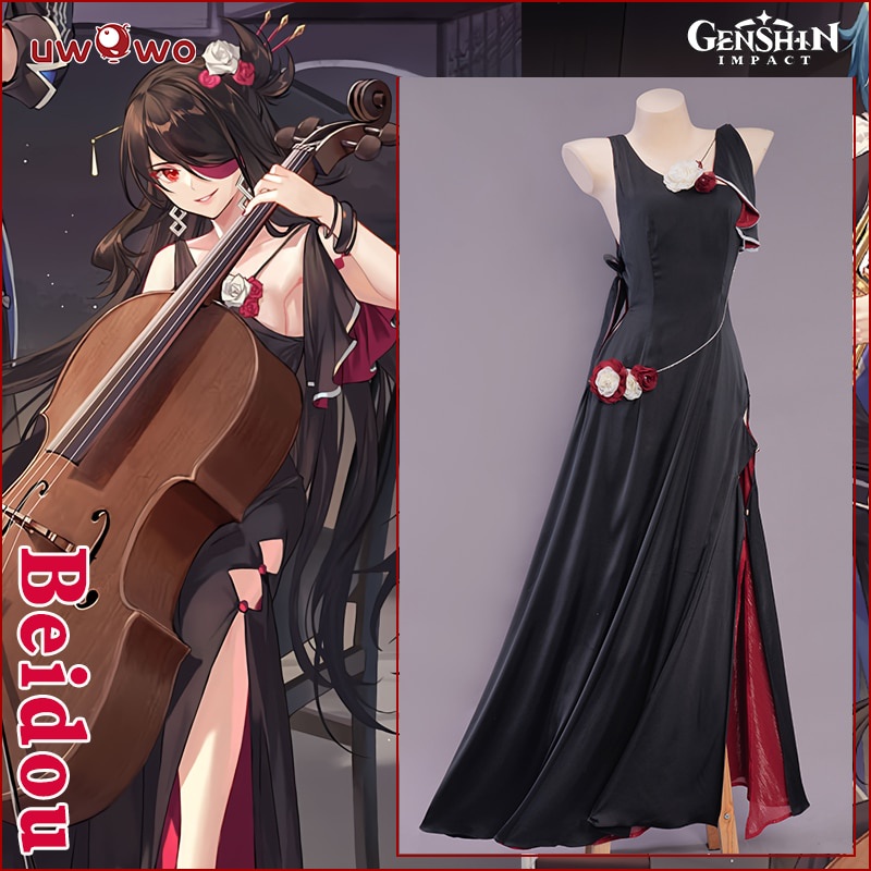 PREORDER UWOWO Game Genshin Impact Concert Ver. Beidou Cosplay Costume Dress Outfit Anime For Women 