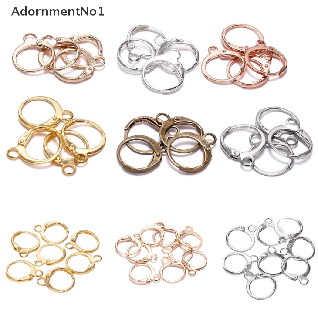 (AdornmentNo1) 20pcs / Setting Base Hoops / Kait Anting Gantung Untuk Membuat Perhiasan DIY