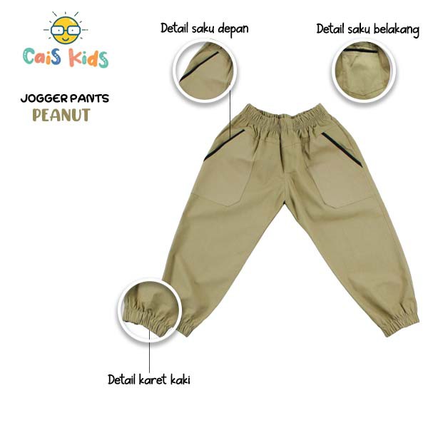 Celana Jogger (1) Anak 1 2 3 4 5 6 7 8 910 Tahun bahan katun drill premium