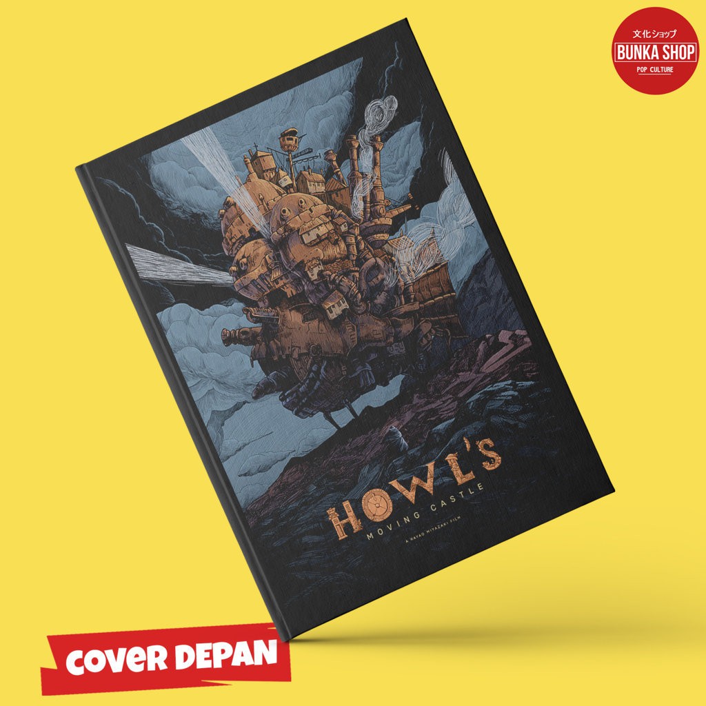 

Terlaris ✨ - Notebook Anime Ghibli Howl Moving Castle C Hardcover A5 Buku Tulis Catatan Note Agenda Planner3.1.23